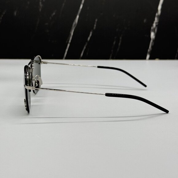 NEW SAINT LAURENT SL309 M 002 SUNGLASSES SILVER UNISEX EYEWEAR SL309M 002 main image 5